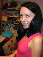 Brunette gal is banged