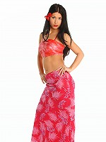 Brunette babe in the studio