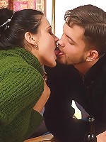 Brunette gets her pussy fucked hard