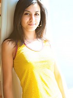 Young busty brunette