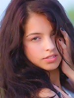 Inez pops her breast out