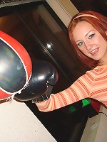 Petite reg head teen Kyra strips and fucks on camera