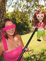 Gorgeous brunette teen Angelina gets nailed doggy style