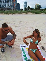 Hot asian teen Tina has sex on sofa