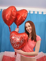 18 year old redhead slut Cadence Caliber oral and sofa sex