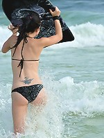 Boogie Boarding at the Beach