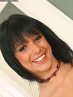 Stunner Karin shows off her tiny titties and perfect thong clad ass