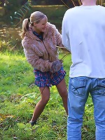 These horny teens just couldn't control their lusty any longer. Even thought they were in the middle of an empty field, they were soon releasing the pressure building up inside of each other.