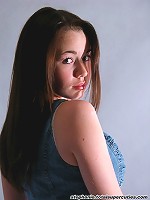 Busty teen Stephanie in cute nonnude pictures