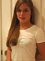 Sad teen poses in her pjs