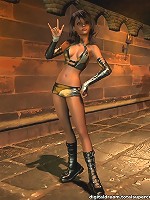 Teen in a dungeon in 3d!