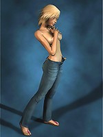 Perfect topless blonde teen really petite!