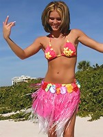 hula teen shakes her can