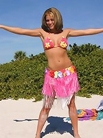 hula teen shakes her can