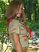 Karen dressed as a girl scout