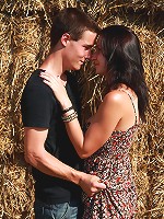 In the middle of this open field, these two teen residents of Dorf find the perfect hiding spot. They`re soon using it to hide their x-rated deeds from the world.