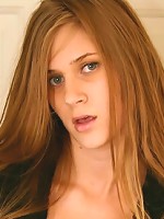 Allison in long black coat