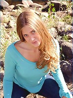 Allison stripping out by the river