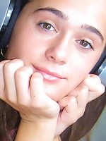 Girl with headphones