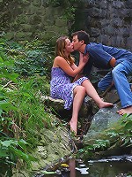 In the middle of the woods, this cute but very horny teen doesn`t hesitate to strip out of her clothes and satisfy her lover. She uses her talented mouth and of course her soaking wet cunt.