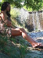 This extra busty teen can have any man she wants in Dorf, but today she`s all alone and more than happy to take care of her sexual desires all by herself.