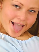 Amateur teen blond posing