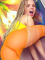 Playing with a dildo