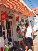 Teenage brunette pleasuring boner