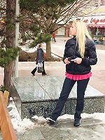 Cutie slurping his stiff schlong