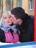 Handsome blonde pleasuring boner