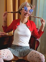 Young teenage masturbator playing