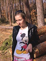 Sexy teenager naked in the woods