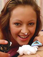 Two busty lesbians licking pussy