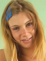 Firm blonde teenie spreading legs