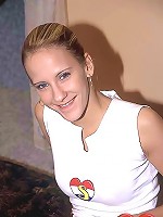 Teen spreading her legs open wide