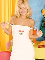 Sweet teen fucks deep with dildo