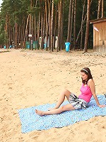 Drilled on the beach