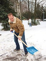 Snow shoveling chap screws beauty