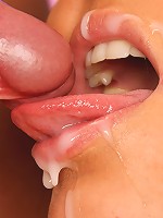 Horny teen chick loves his sperm