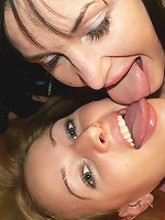 Teen lesbian camgirls having fun