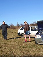 Old fart rescues teenager for sex