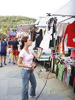 Horny male humps teenie brunette