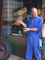 Teenie beauty sucking of a senior