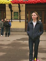 Brunette teen Grace fucks her new boyfriend she met