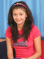 Horny brunette teen Cassie nailed hard by a big cock