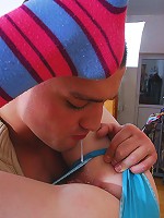 Bottle fucked teenybopper gets anal creampie