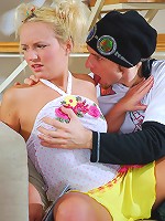 Upskirt teen runs into trouble