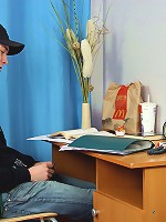 Adorable blonde teen girl gets her pussy fucked and asshole stuffed