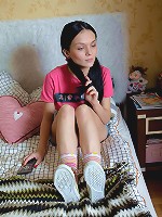 She loves sucking man's cock and stuffing it to her cunt