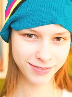 Cute busty teenie stripping